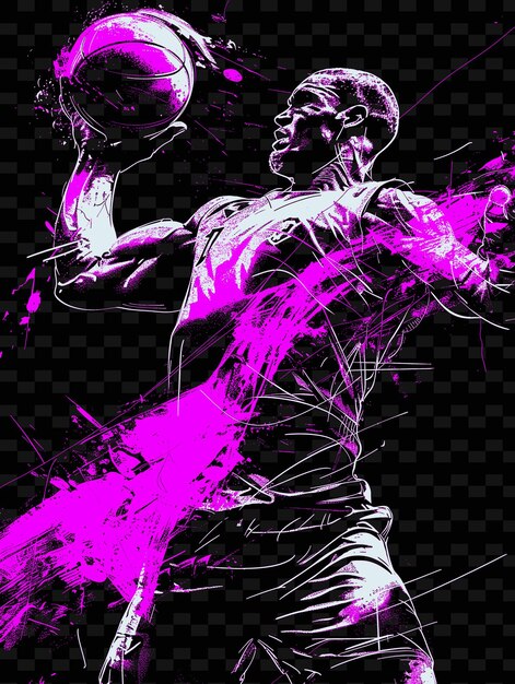 Handball player throwing the ball with force with a powerfu illustration flat 2d sport backgroundl