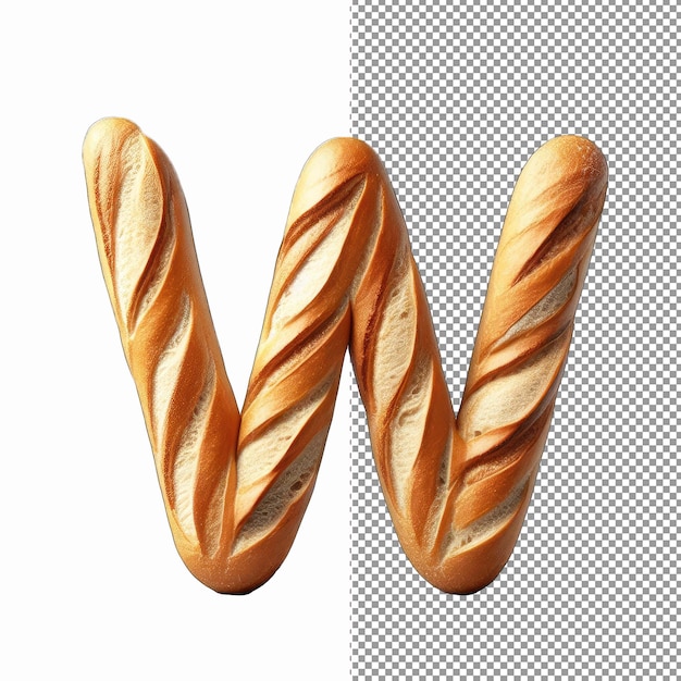 PSD Иллюстрация шрифта handcrafted bread typeface png