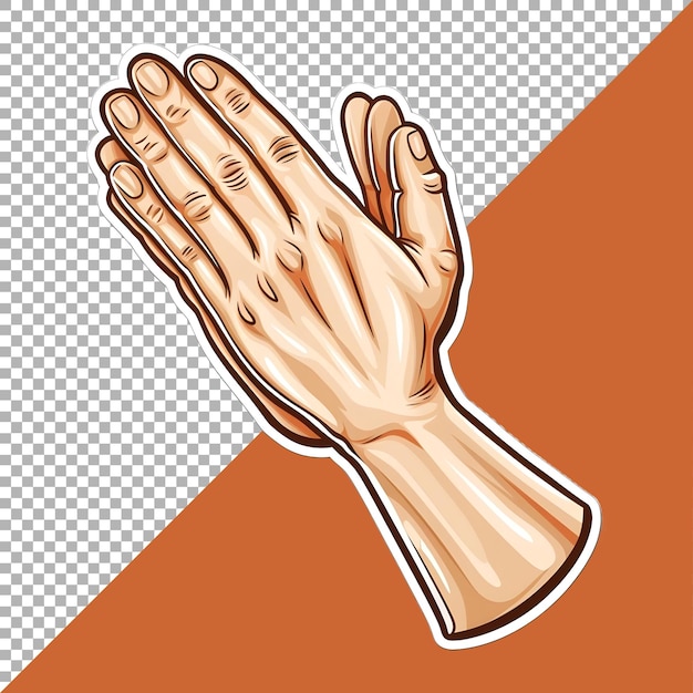 Handgebaren op een doorzichtige achtergrond
