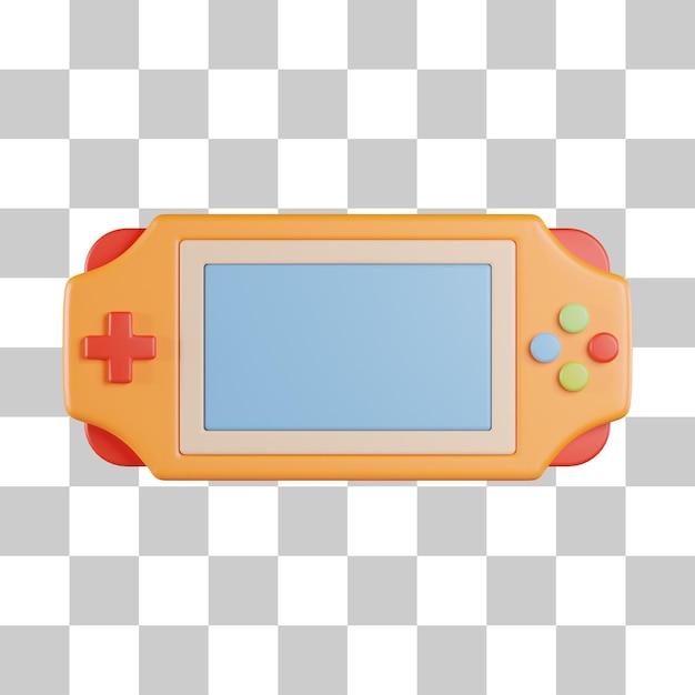 PSD handheld console 3d icon