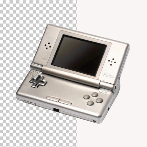 Handheld game console video portable on a transparent background