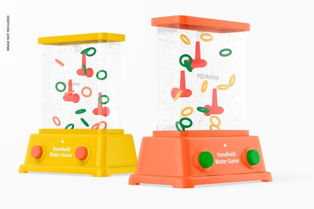 Handheld water games mockup