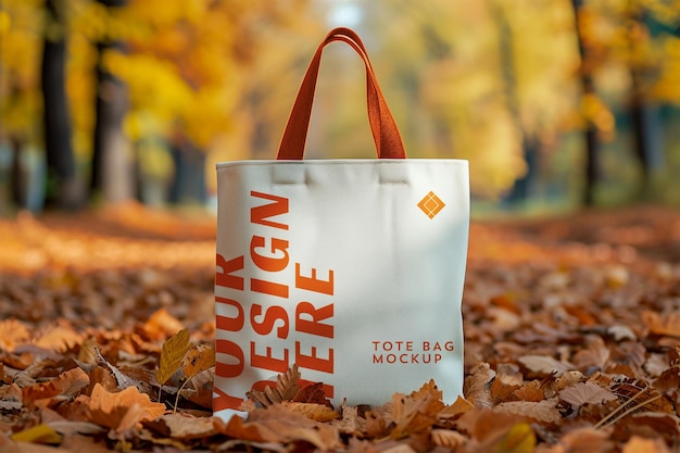 PSD handled tote bag mockup