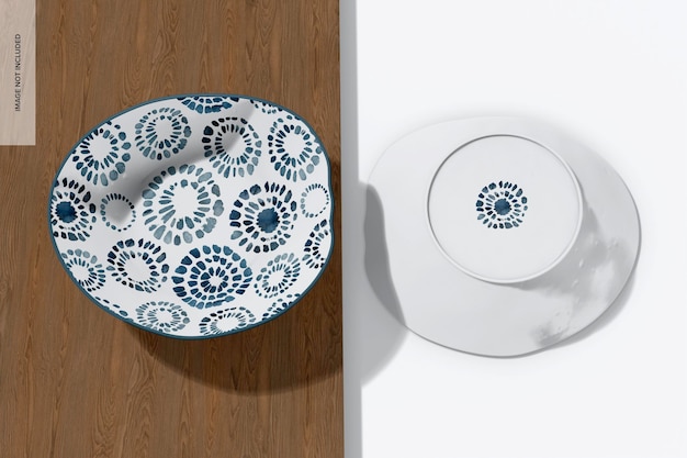 handmade plate mockup