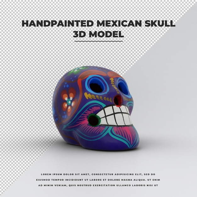 Handpainted mexican skull