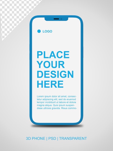 Handphone screen mockup