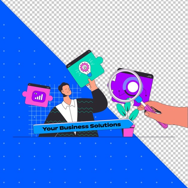 Handritad illustration, platt vektor för arbete, kontor, företag och projekt PNG transparent bakgrund