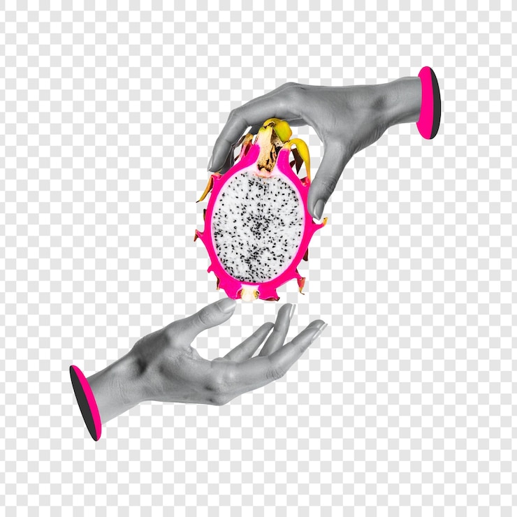 PSD hands exchanging a pink alarm clock abstract graphic image