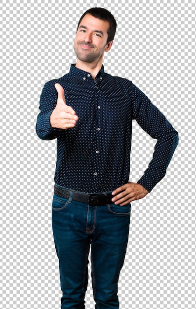 ハンサムな男が契約を結ぶ