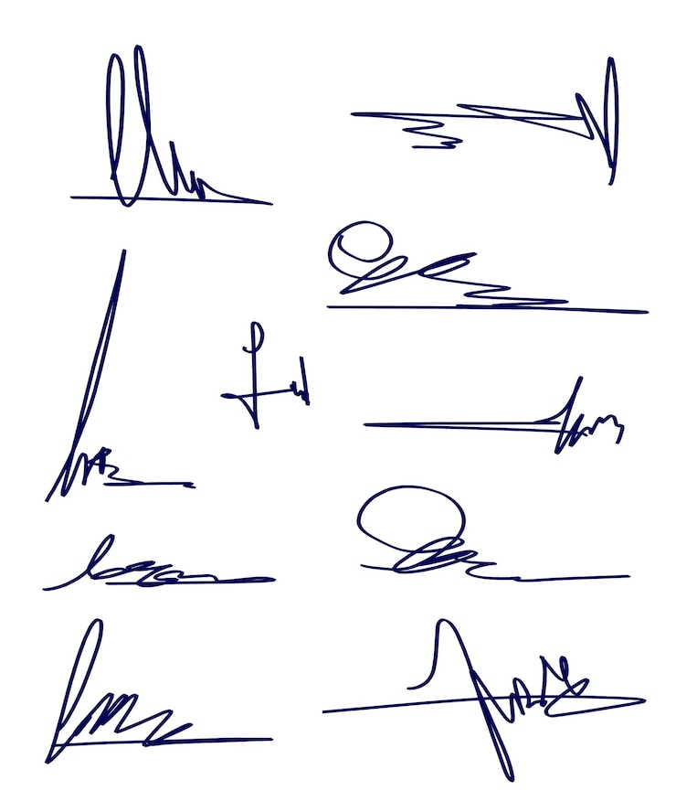 PSD 手書き署名セット