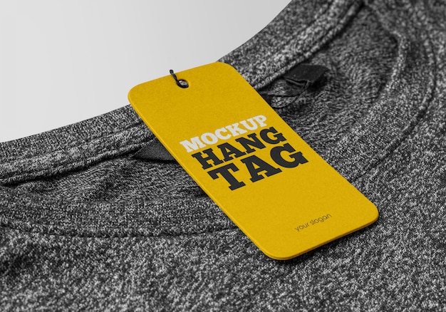 PSD hang tag mockup