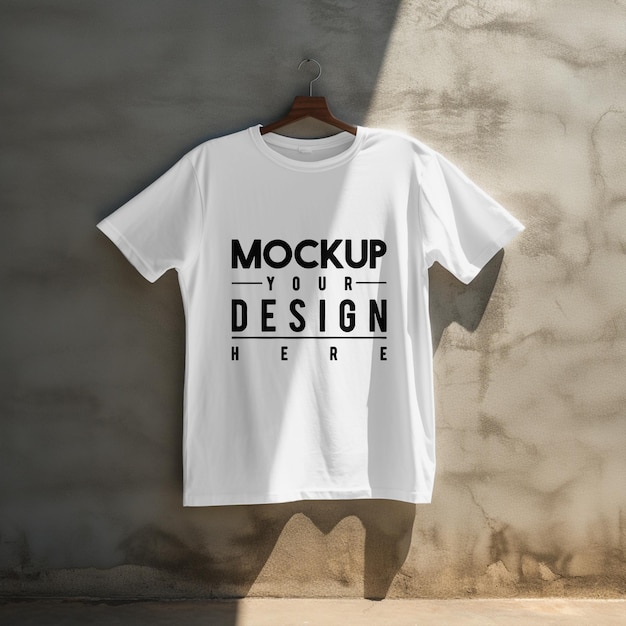 PSD hangend t-shirt mockup