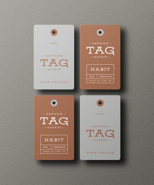 PSD hangende tag mockup