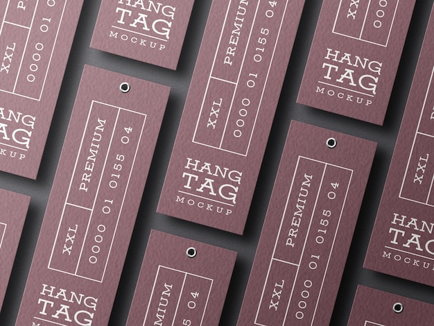 Hangende tag mockup