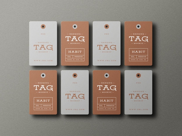 Hangende tag mockup