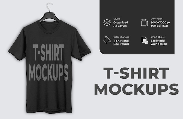 Hanger t-shirt mockup