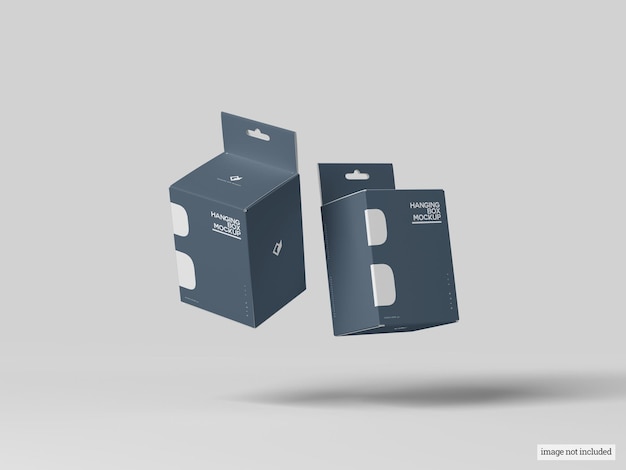 PSD hanging box mockup