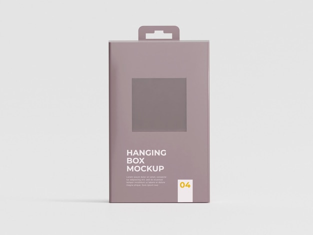 PSD hanging box mockup