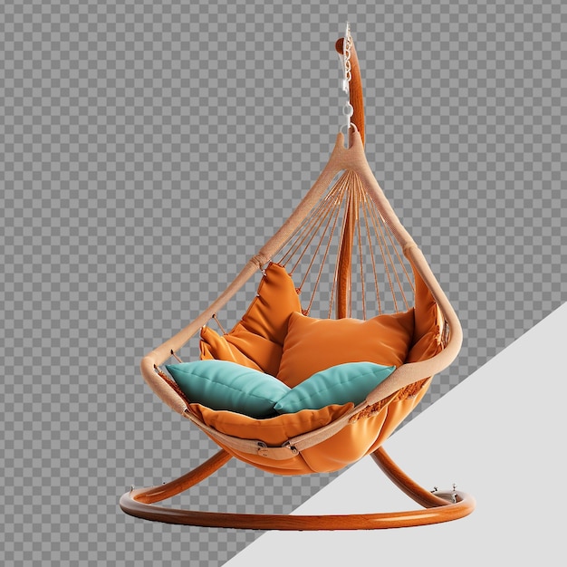 Hanging chair png isolated on transparent background