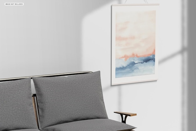 PSD hanging frame mockup