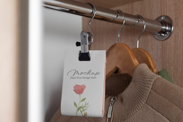 PSD hanging freshener mockup design