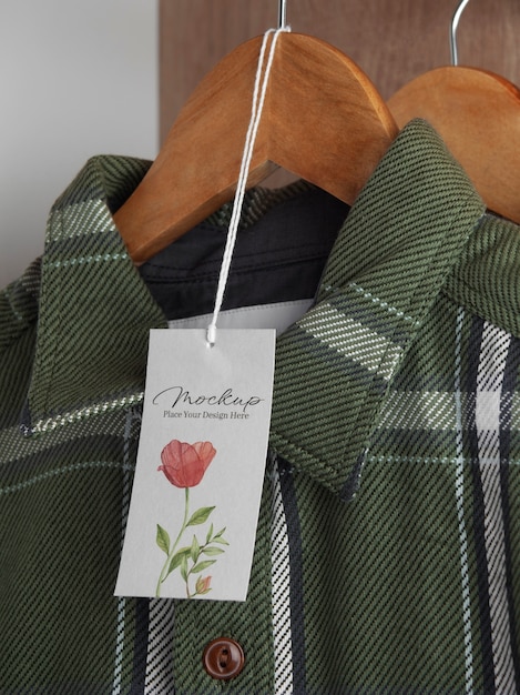 hanging freshener mockup design