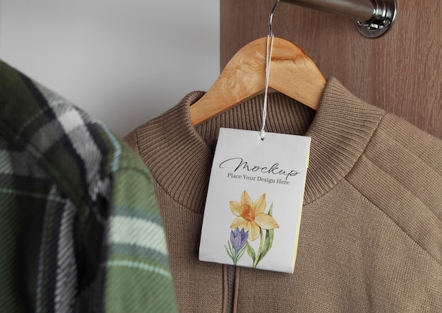 hanging freshener mockup design