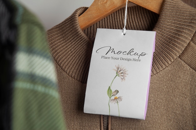 hanging freshener mockup design