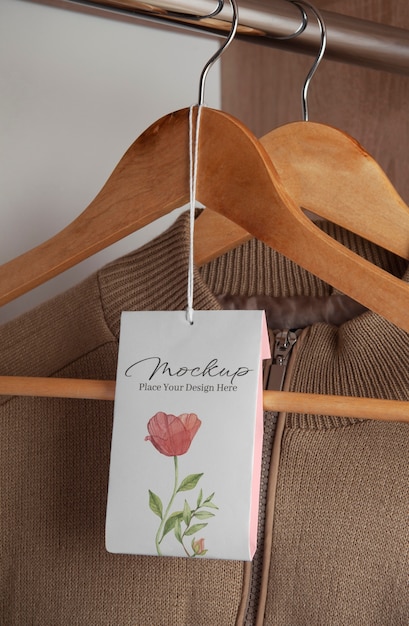 hanging freshener mockup design
