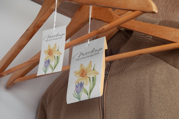 hanging freshener mockup design