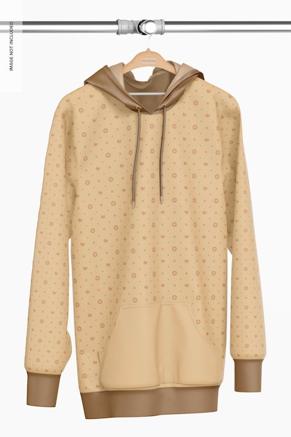 hanging hoodie mockup