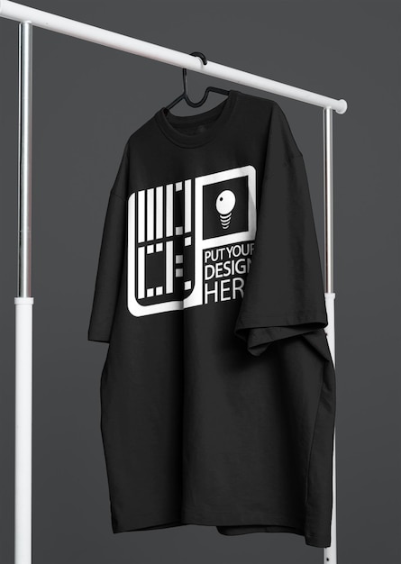 PSD hanging shirt with any color mockup
