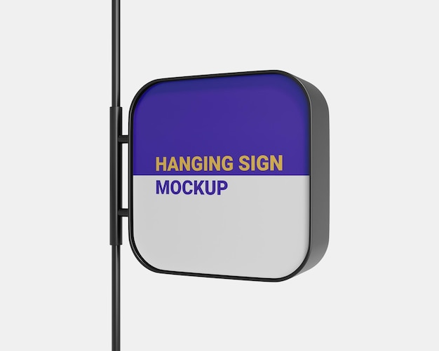 Hanging Signboard Mockup