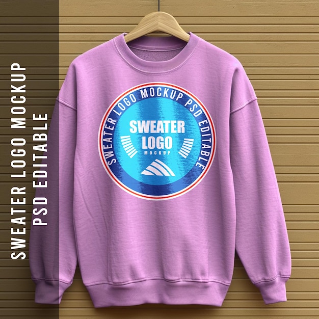 Hanging sweater logo mockup