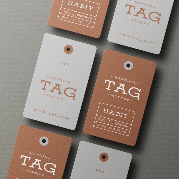 Hanging tag mockup