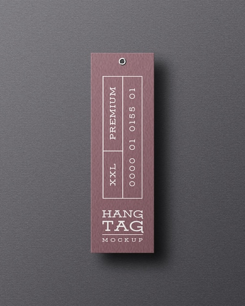 Hanging tag mockup