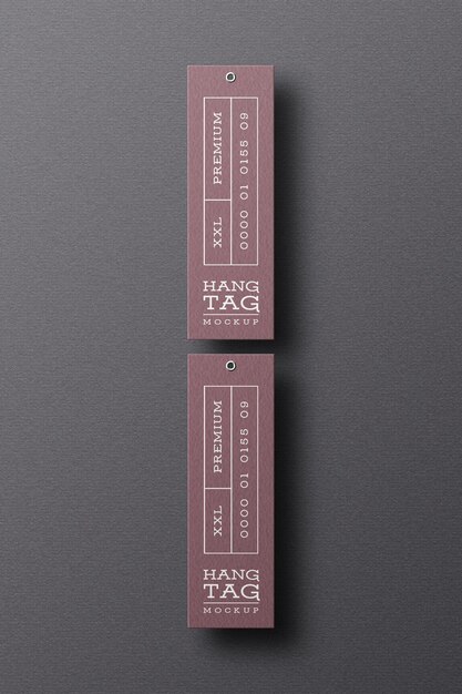 Hanging tag mockup