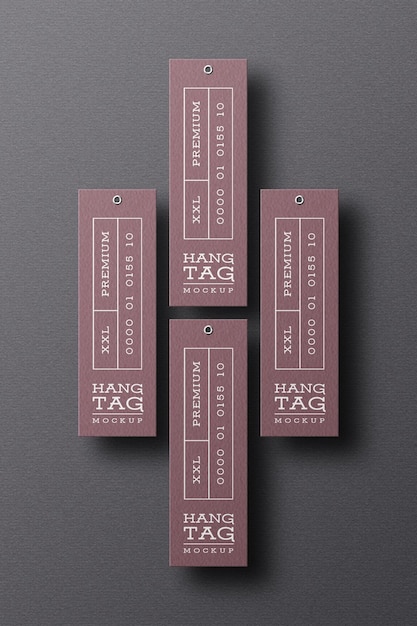 PSD hanging tag mockup