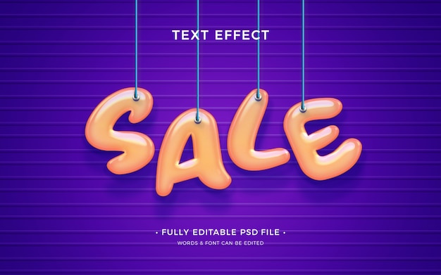 Hanging text effect