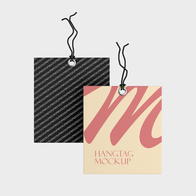 PSD hangtag mockup