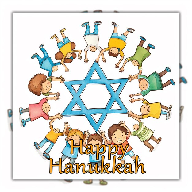 Hanukkah achtergrond met candelabra traditionele cultuur festival menorah challah dreidel torah