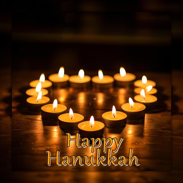 Hanukkah background with candelabra traditional culture festival menorah challah dreidel torah