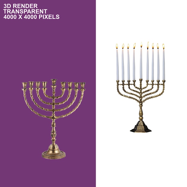 Hanukkah begins transparent background