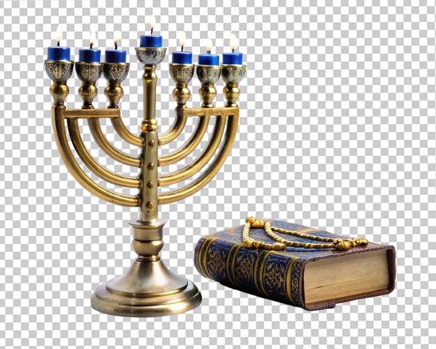 PSD oggetto di hanukkah tradizionale ebraico menorah