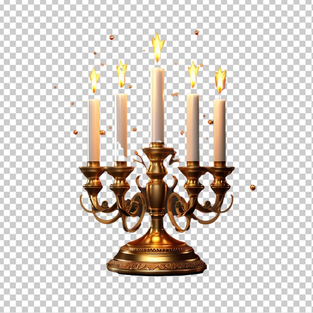 PSD hanukkah menorah candles