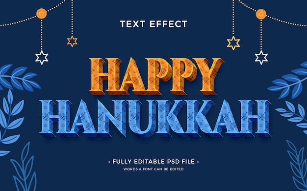 Hanukkah-teksteffect