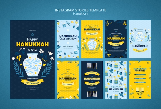 Hanukkah template design