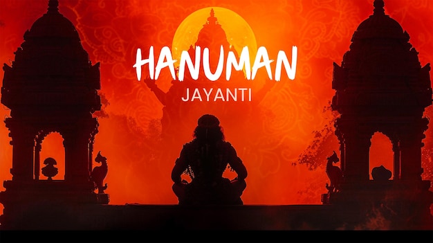 PSD hanuman jayanti banner and poster
