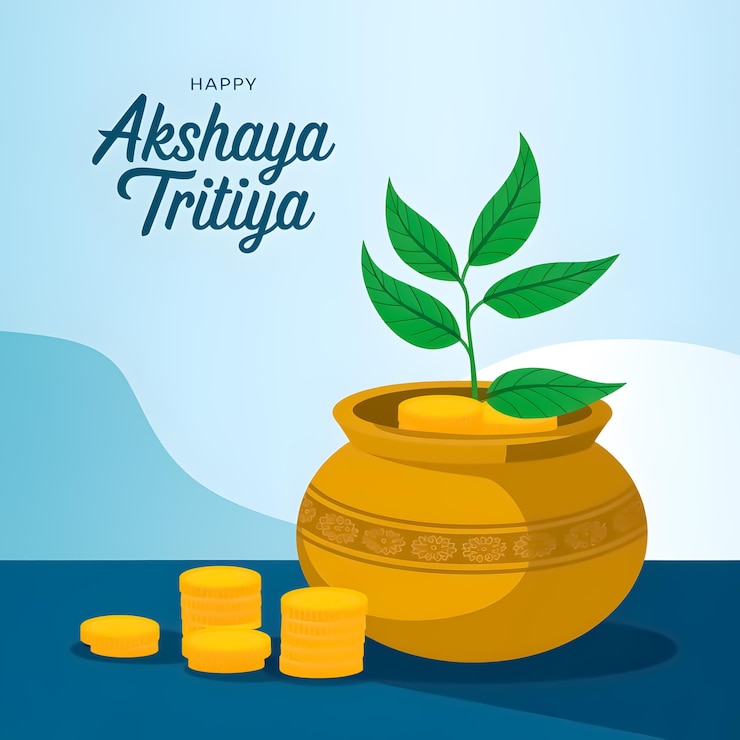 PSD हैप्पी अक्षय तृतीया सोशल मीडिया पोस्टर
