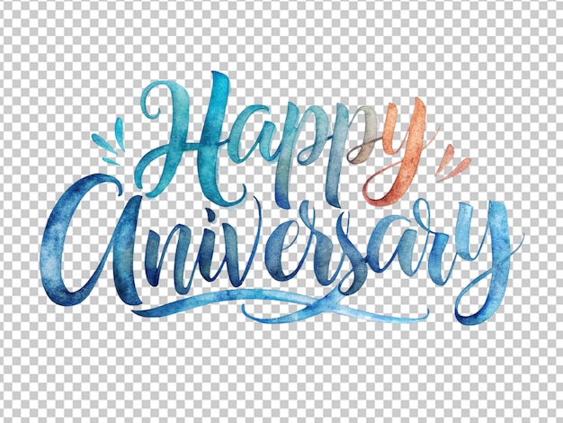 PSD happy anniversary text